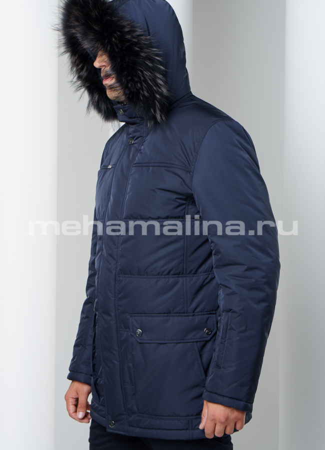 Куртка синего цвета модель № KM-33 универмаг малина
