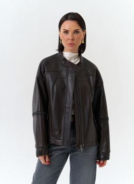 Женская куртка из натуральной кожи