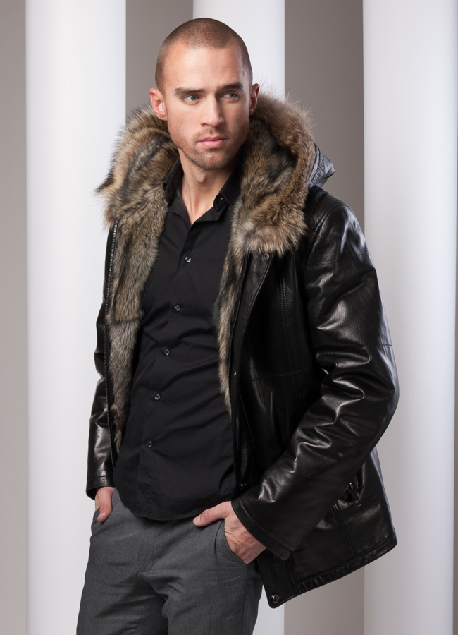 Дубленка на волке модель № DM-37 в кредит