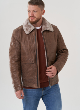 Куртка мужская из натуральной кожи 