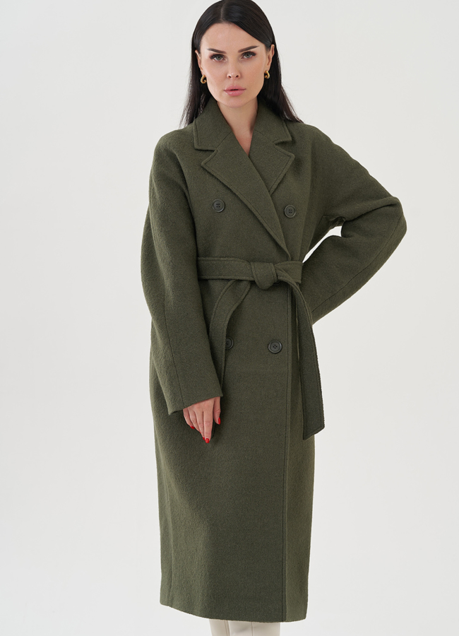 Пальто женское с английским воротником модель № 24758 в кредит