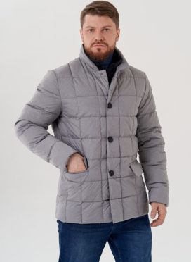 Мужская куртка серого цвета 
