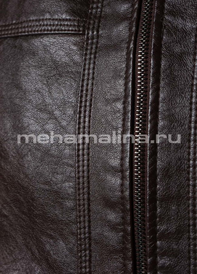 Куртка из эко кожи на молнии модель № 560 универмаг малина