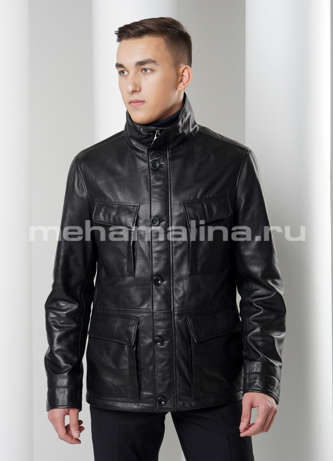 Куртка из натуральной кожи модель № KP-181 универмаг малина