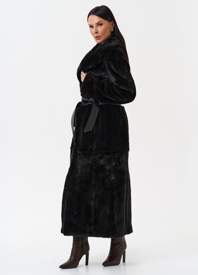 Шуба из меха скандинавской норки  модель № 28919 универмаг малина