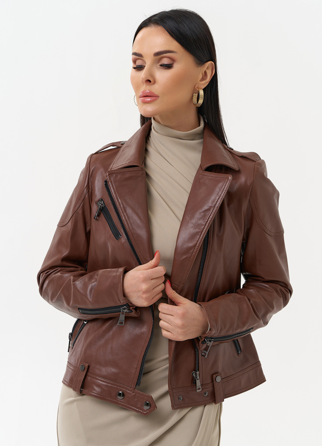 Женская куртка - косуха  модель № 21164 универмаг малина Женская куртка - косуха  модель № 21164 универмаг малина