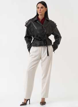 Куртка женская из эко кожи в стиле ретро Куртка женская из эко кожи в стиле ретро