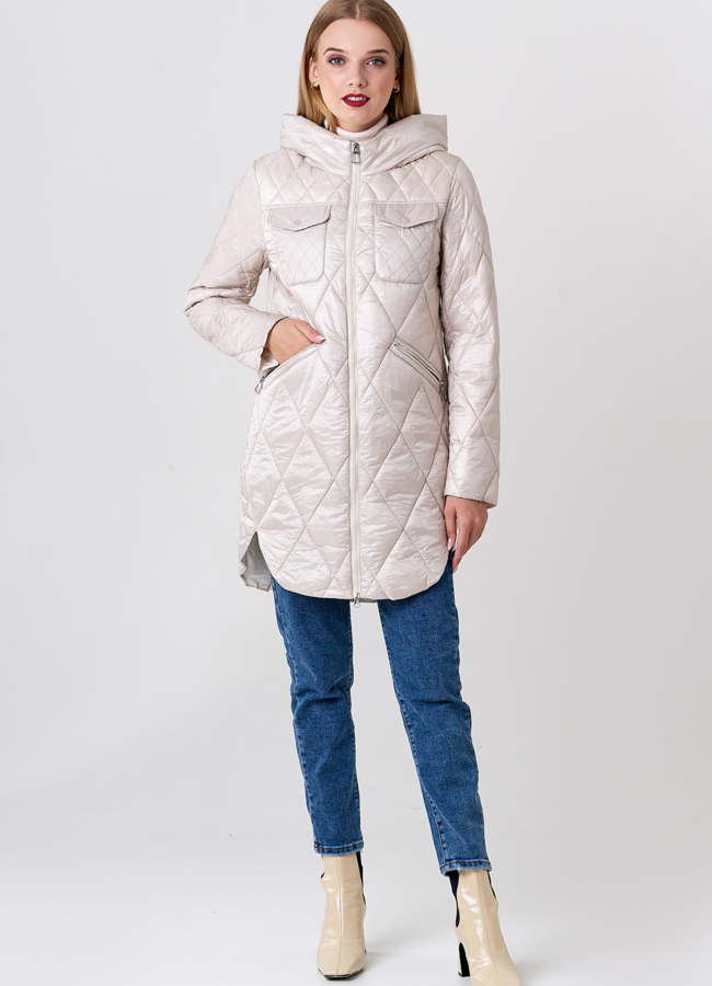 Стеганое полупальто 