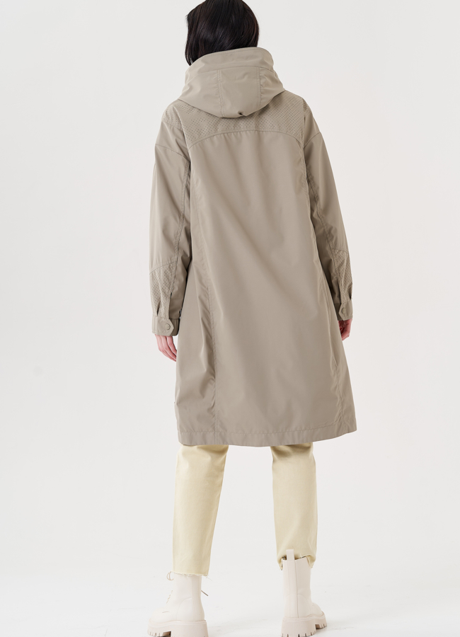 Плащ женский с капюшоном  модель № 24479 универмаг малина