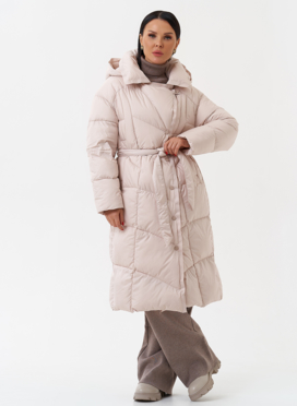 Женский пуховик с капюшоном 