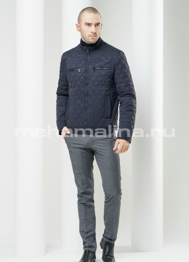 Мужская куртка с карманами модель № KP-122 в рассрочку