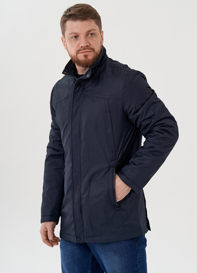 Куртка мужская синего цвета  модель № 24355 в рассрочку