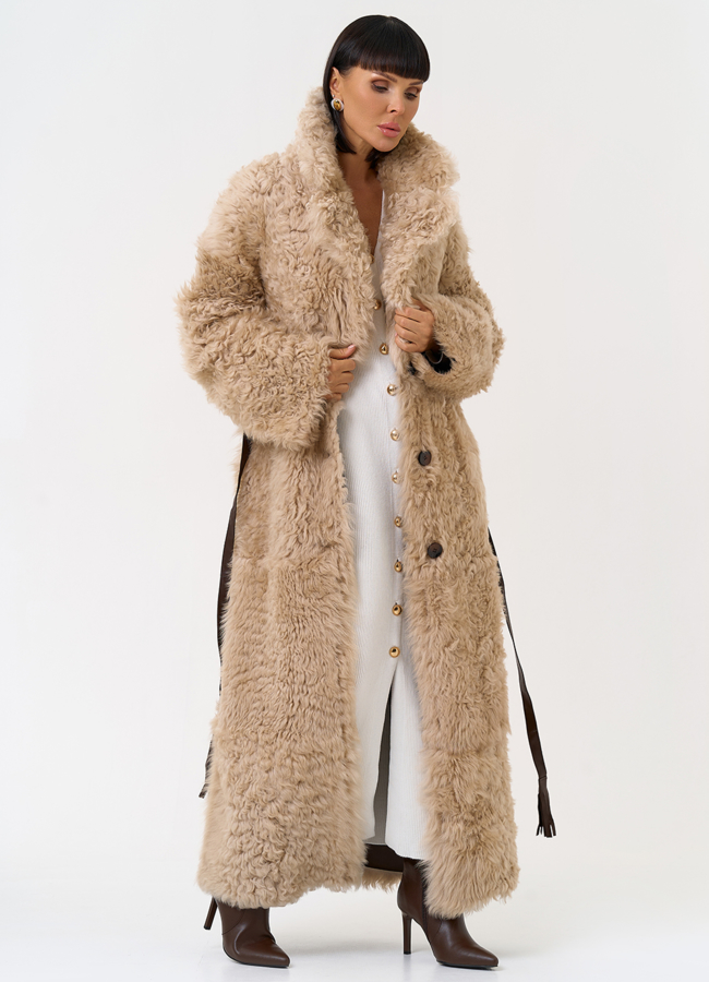 Женская двухсторонняя дубленка с декоративным поясом модель № 31620 универмаг малина Женская двухсторонняя дубленка с декоративным поясом модель № 31620 универмаг малина