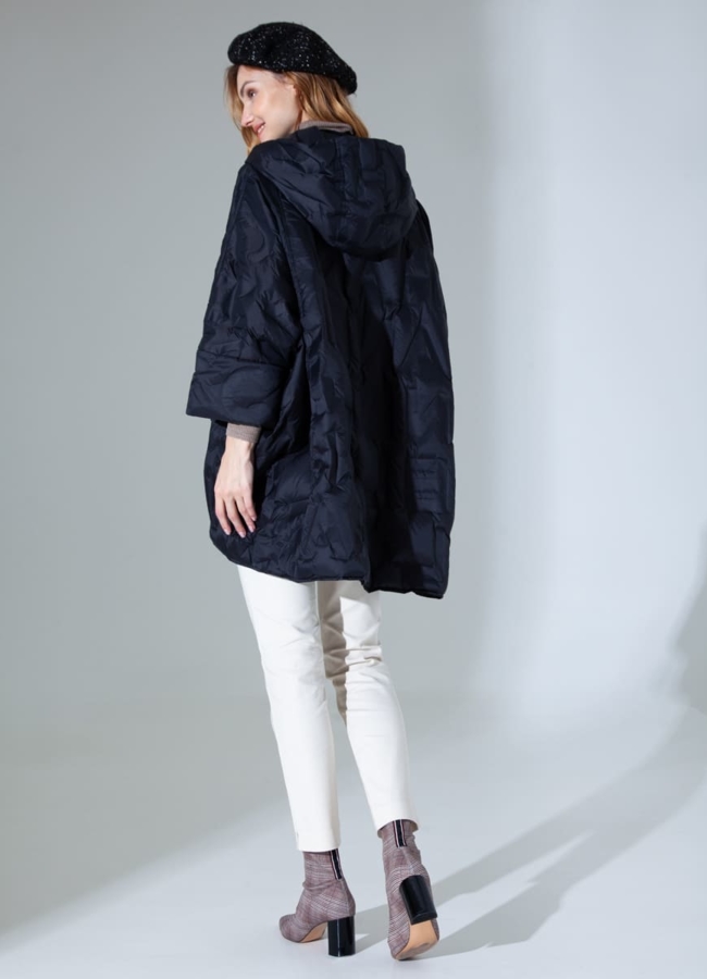фото Куртка oversize с капюшоном модель № 8525