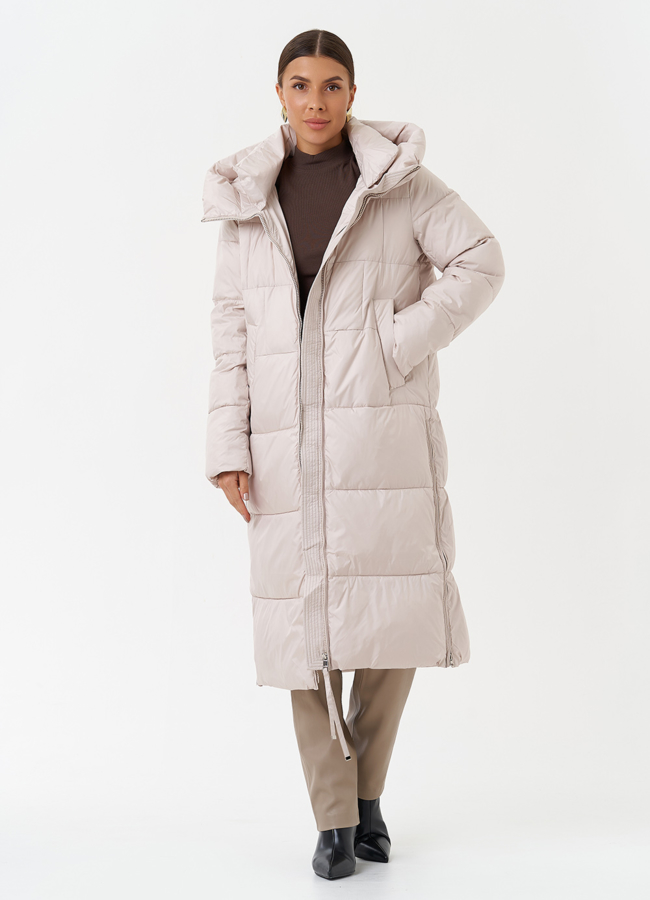 Женский пуховик с капюшоном модель № 28508 универмаг малина