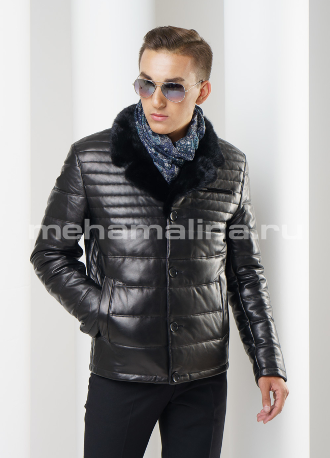 Мужской пуховик модель № ПМ-63 универмаг малина