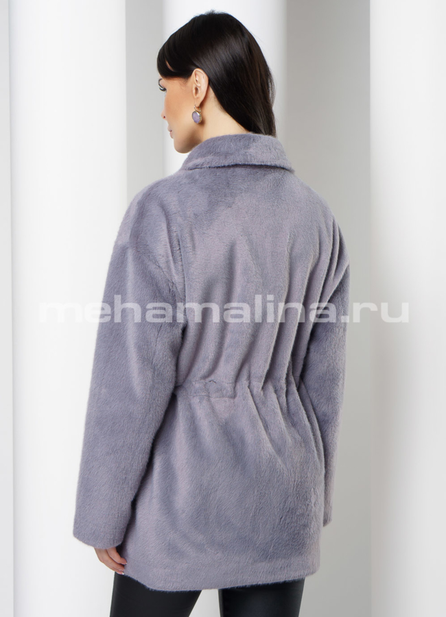 Женское пальто из ворсовой ткани модель № 035 в кредит