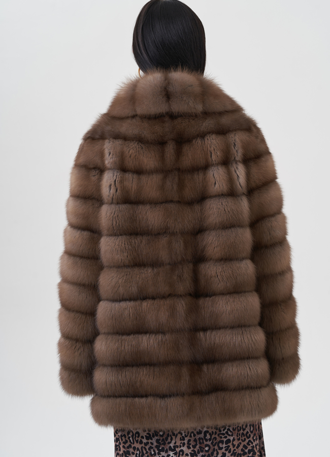 Шуба из куницы  модель № 24641 в кредит