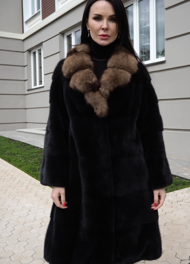 Шуба из норки модель № S-781 в кредит