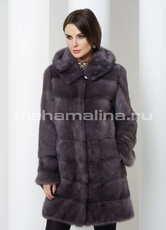Шуба из норки модель № S-462 универмаг малина