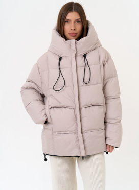 Двухсторонний женский пуховик с капюшоном Двухсторонний женский пуховик с капюшоном