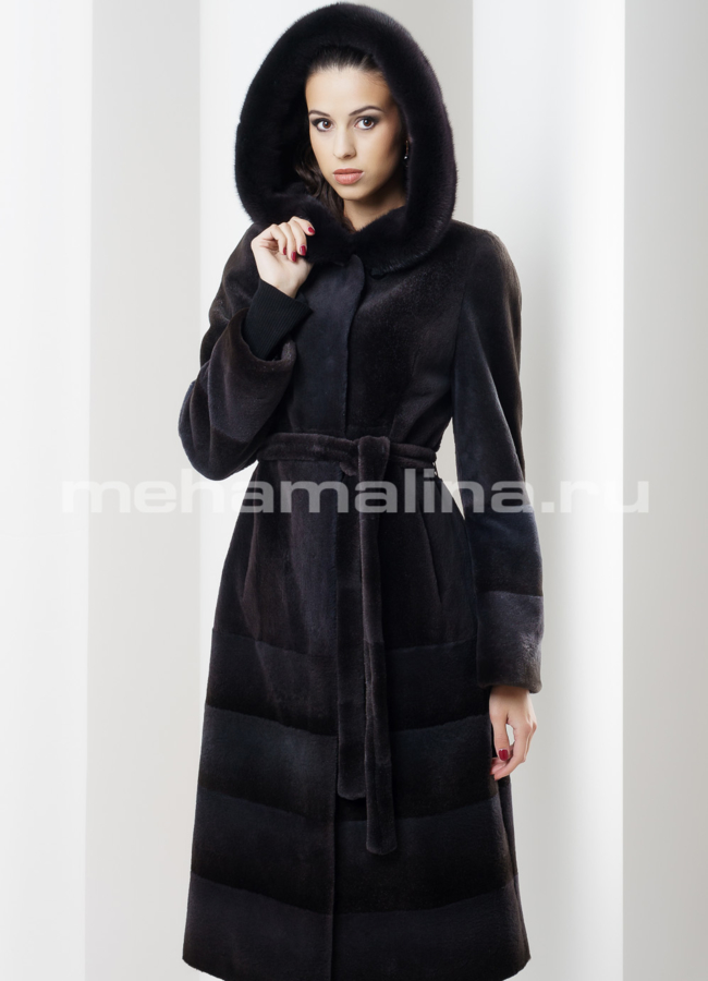 Шуба из нутрии модель № S-463 универмаг малина