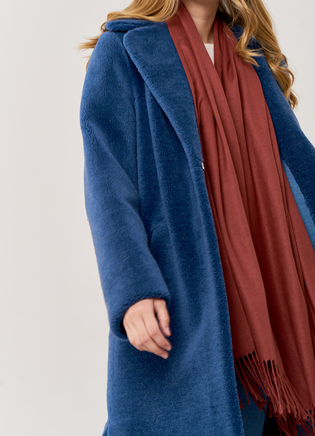 Палантин однотонный  модель № 25 в рассрочку