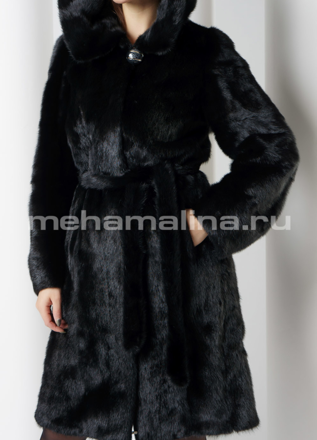 Норковая шуба модель № S-673 универмаг малина