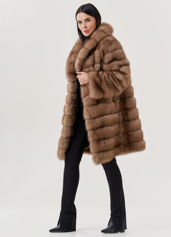 Шуба из куницы  модель № 79563 универмаг малина