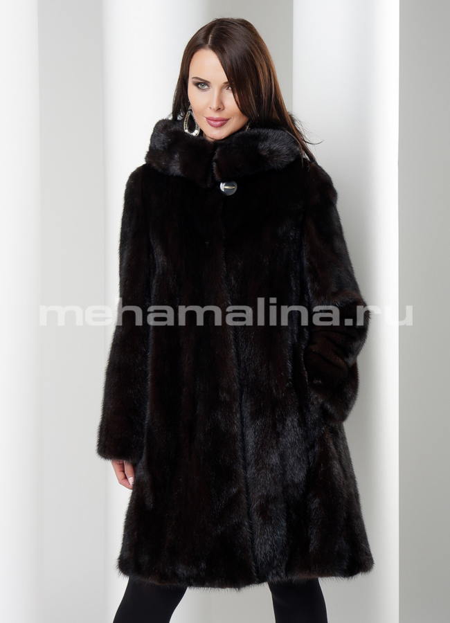 Шуба норковая балетка модель № S-498 универмаг малина