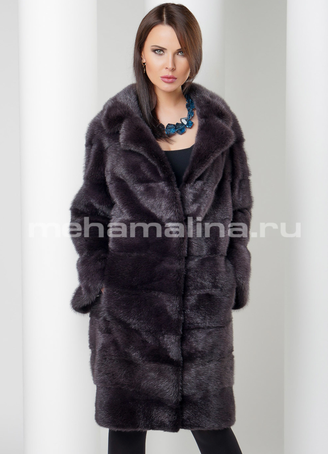 Норковая шуба модель № S-532 универмаг малина