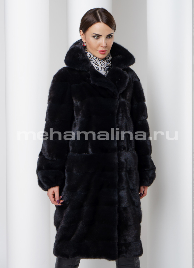 Норковая шуба модель № S-518 универмаг малина