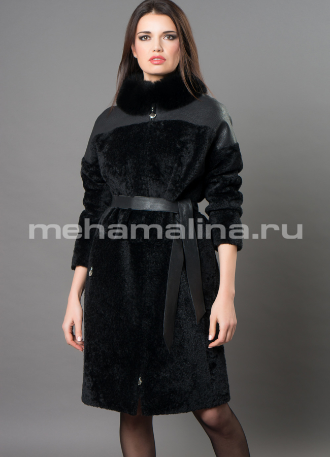 Дубленка Emilia Rinzi из астрагана модель № 3205-102 универмаг малина