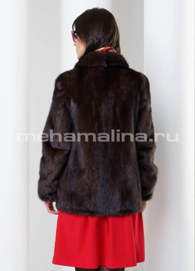 Укороченная норковая шуба модель № S-470 в кредит