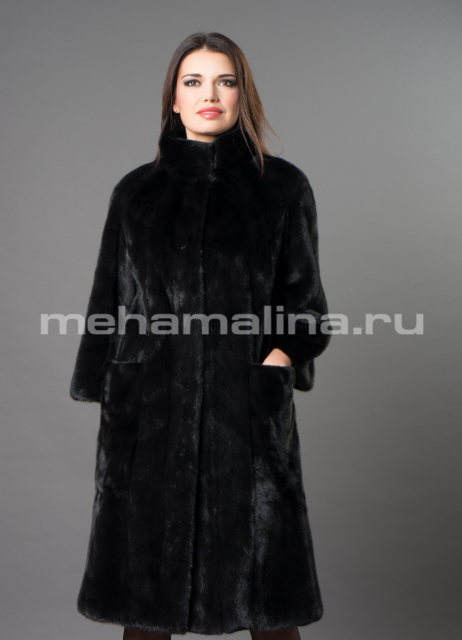 Норковая шуба  модель № S-665 универмаг малина