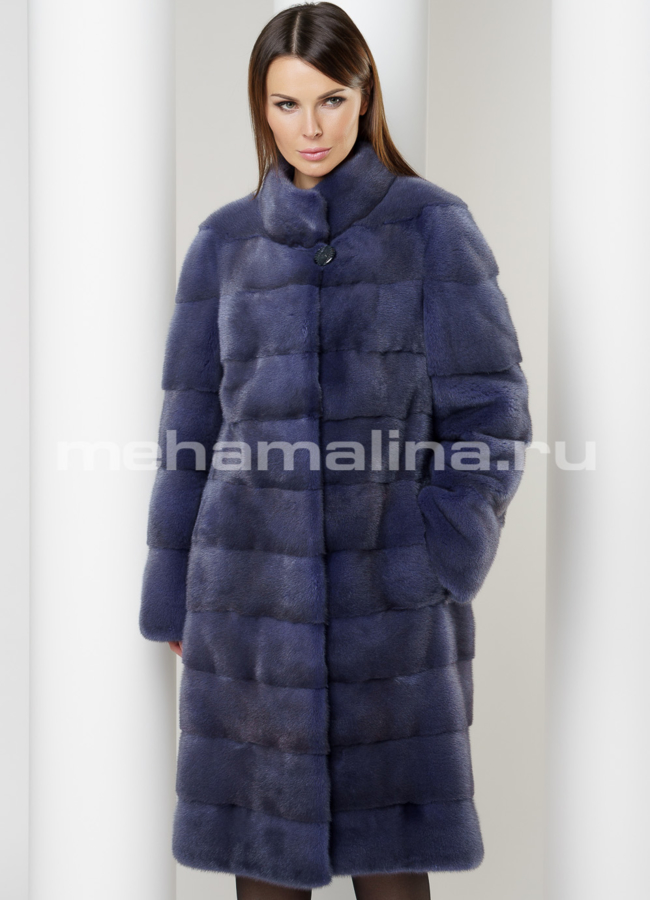 Норковая шуба модель № S-587 универмаг малина