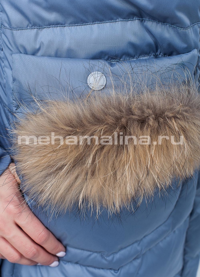 Зимний пуховик на био пухе модель № П-260 универмаг малина