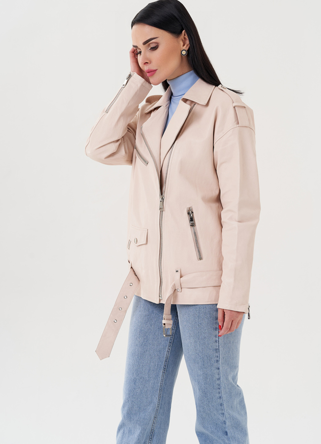 Куртка из светлой кожи модель № 24329 универмаг малина Куртка из светлой кожи модель № 24329 универмаг малина