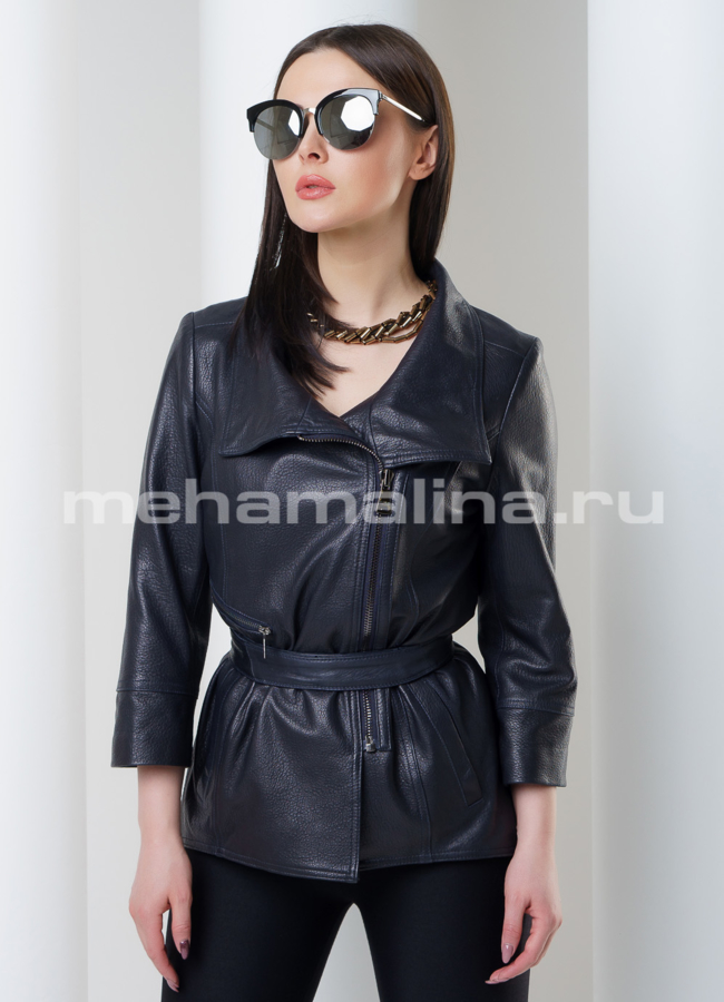 Куртка из кожи модель № K-369 универмаг малина