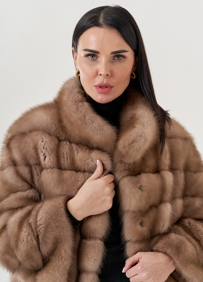 Шуба из куницы  модель № 79567 универмаг малина