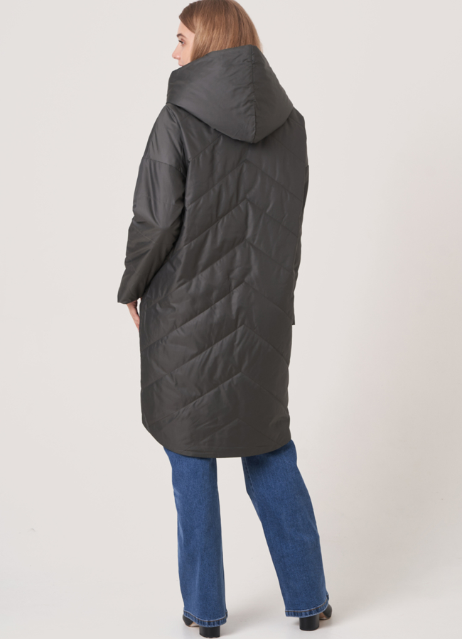 Плащ на молнии с капюшоном модель № 905 в рассрочку