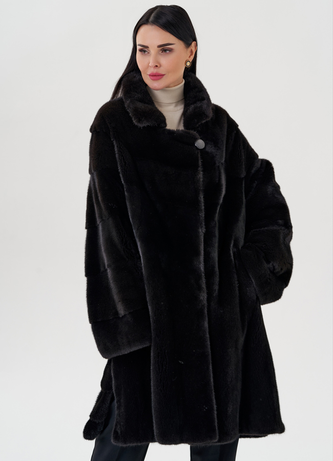 Шуба из греческой норки модель № S-646 универмаг малина