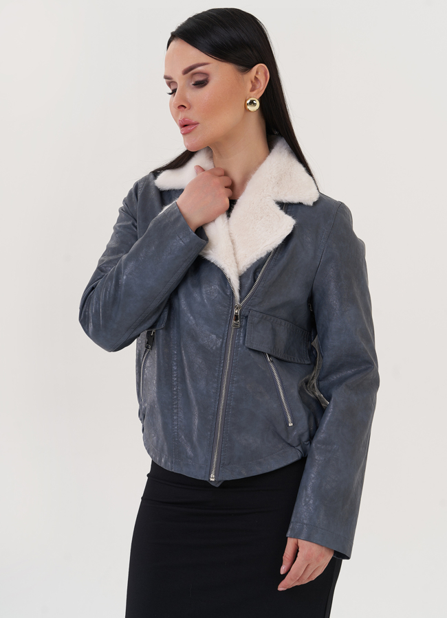 Женский жакет из эко кожи модель № 27022 в кредит