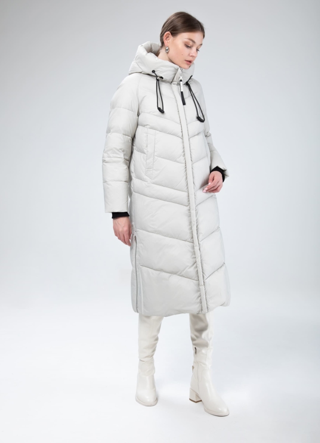 фото Пуховик женский с капюшоном  модель № 25516