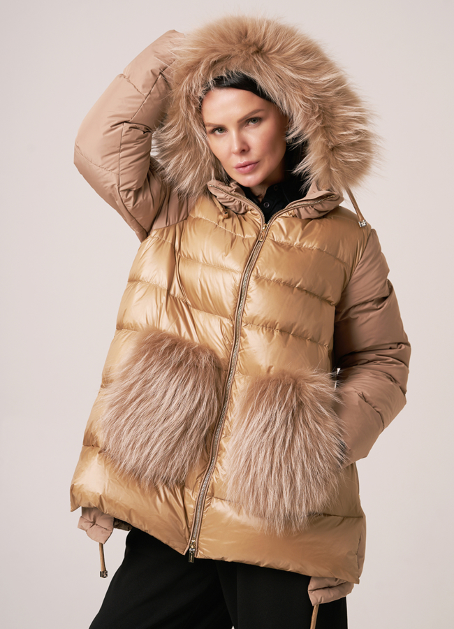 Пуховик премиум DiegoM модель № DiegoM 702 универмаг малина