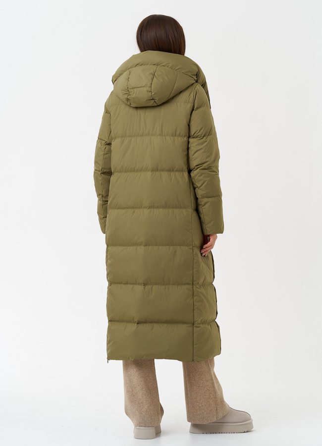 Женский пуховик с капюшоном модель № 28499 универмаг малина