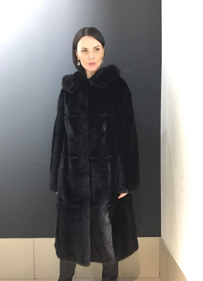 фото Шуба из скандинавской норки модель № S-752