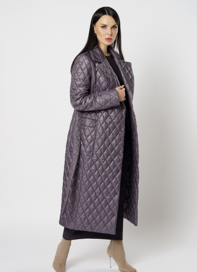 Женское пальто из плащевой ткани модель № 17785 универмаг малина