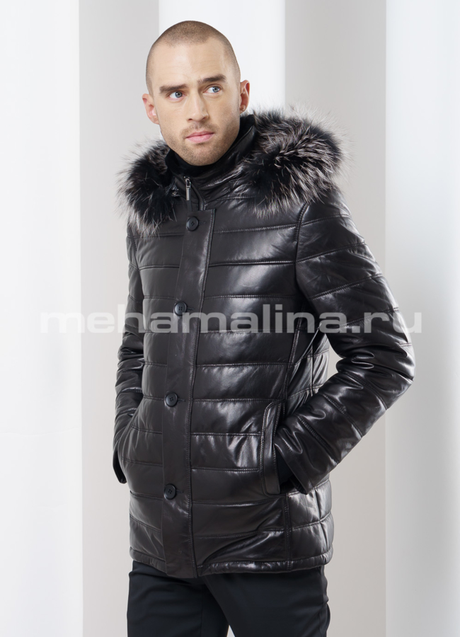 Мужской пуховик модель № ПМ-73 универмаг малина