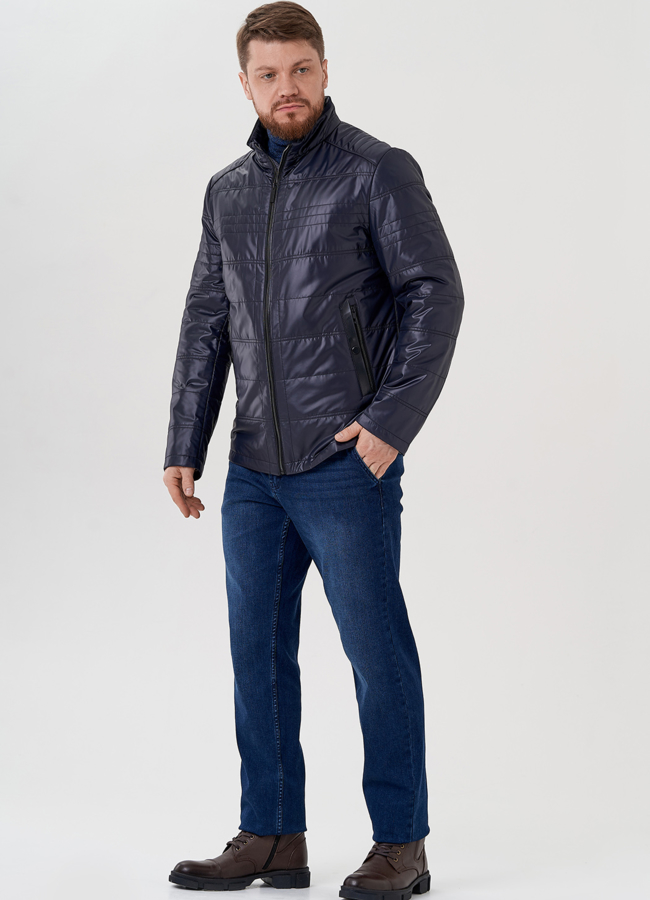 Мужская куртка синего цвета модель № 24354 универмаг малина